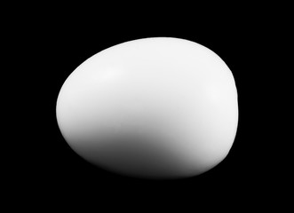 Eggs isolated on black background