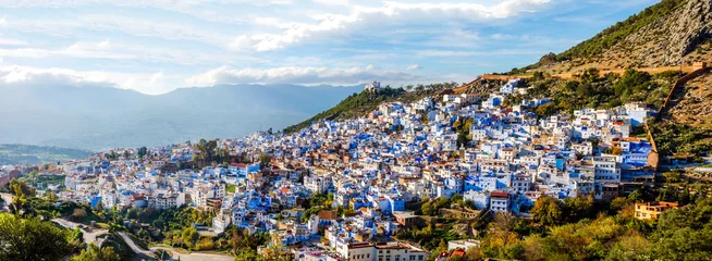Fototapeten Chefchaouen, blaue Stadt, Marokko © dinozzaver