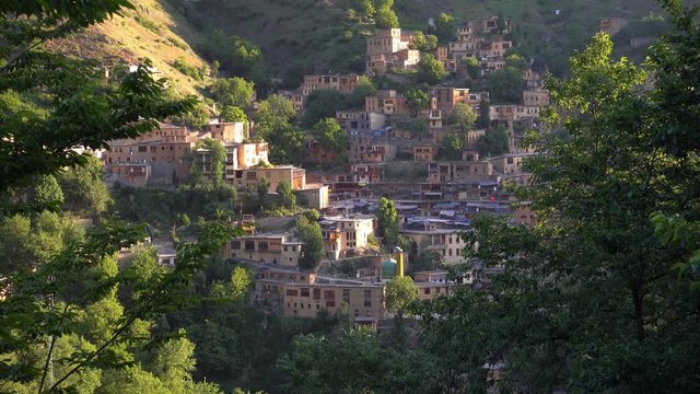 View of Masuleh village, Gilan Province, Iran. UNESCO World Heritage