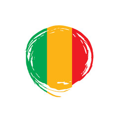 Mali flag. Vector