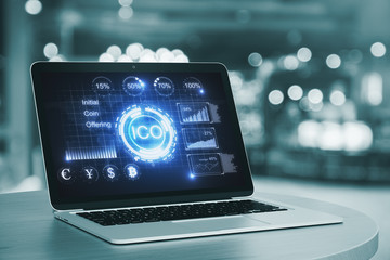 Notebook with ICO screen