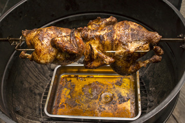 Huhn am Spiess  03-02