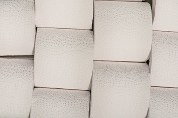 White toilet paper concept. Hygiene and health. Concept photo.