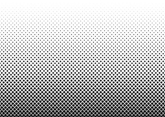 Vertical gradient halftone dots background. Vector illustration.
