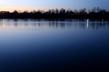 Obraz premium River at evening.