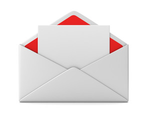 blank envelope concept  3d illustration