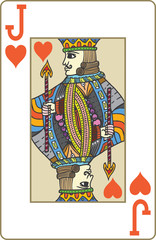 Jack of hearts playing card