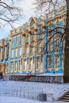 Catherine Palace in Pushkin in winter