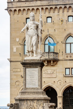 San Marino Republic, Liberty statue, monument of the city