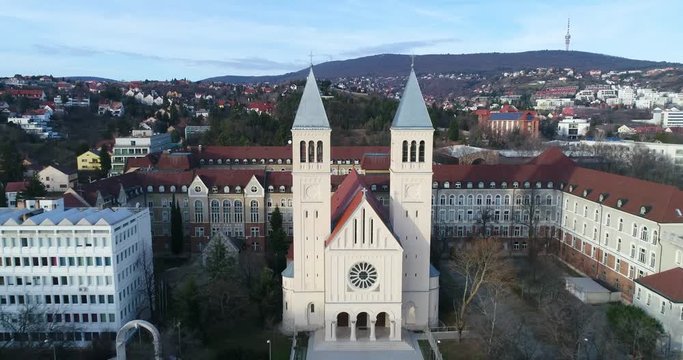 Pius church. Bird eye view