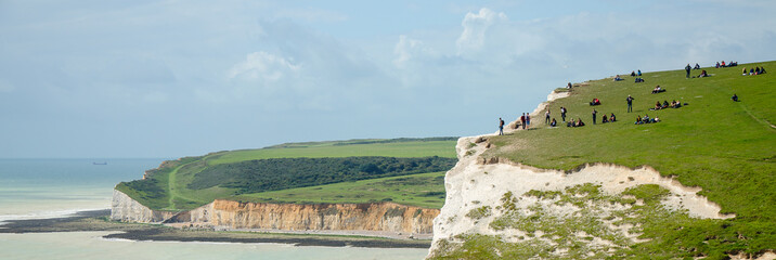 English cliffs of seven sisters