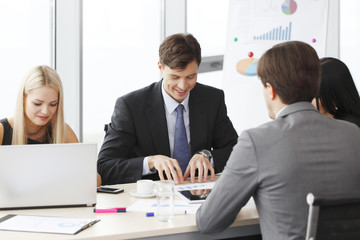 Business people meeting