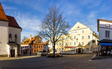 Altotting in Bavaria. Winter in Germany.