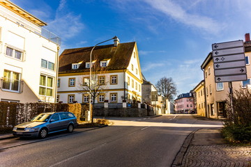 Altotting in Bavaria. Winter in Germany.