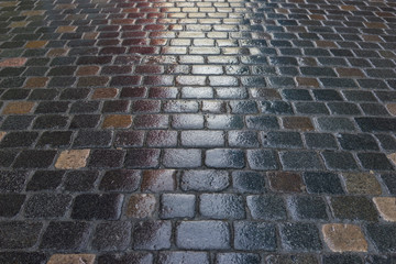 Streets brick stones