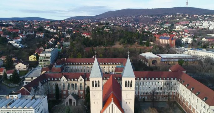Pius church. Bird eye view