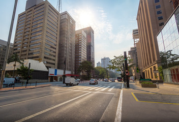 Fototapeta na wymiar Paulista Avenue - Sao Paulo, Brazil