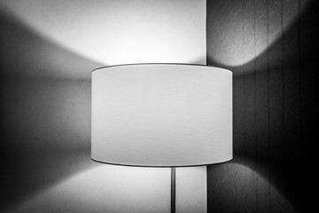 lampshade with light shapes