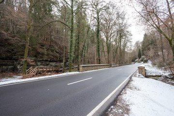 road in the Ardennes