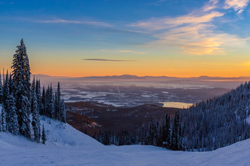 Whitefish Winter Sunset