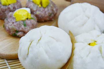 Homemade Steamed pork buns
