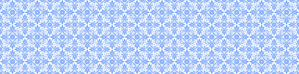 Seamless pattern. Blue and white seamless background. Light blue pattern. Abstract background, abstract pattern. Geometric pattern. Background for printed products, brochures, booklets, fabric. Eps 10