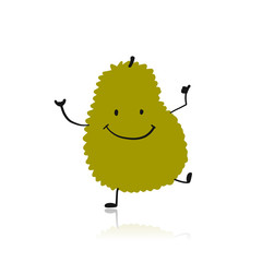 Jackfruit, funny character for your design