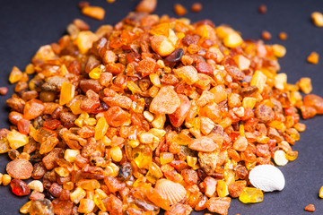 Heap of amber