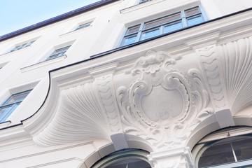 Detail einer Stuckfassade