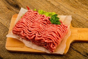 Minced beef meat