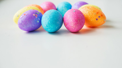 Colorful Easter eggs background
