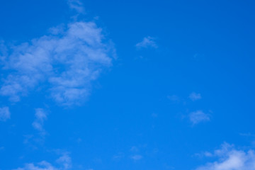 Fototapeta na wymiar Blue sky clouds background. Beautiful white cloud on blue sky background