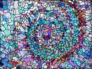 Foto op Canvas Energy of Leaded Glass © agsandrew