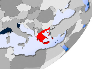 Obraz premium Map of Greece