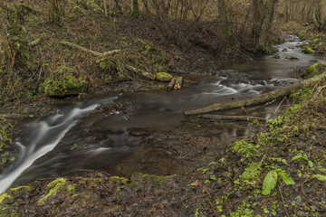 Lucinskosvatoborske waterfalls near Carlsbad spa town