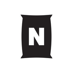 bag with ground icon illustration