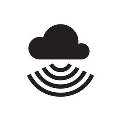 cloud connection icon illustration