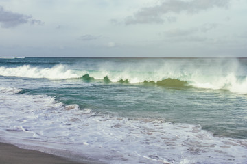Breaking ocean waves