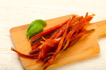 Salmon dry sticks