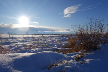 Nieve con sol