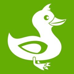 Black duck icon green