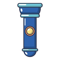 Flashlight icon, cartoon style
