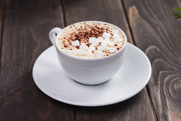 cappuccino with marshmallow