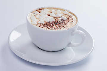 cappuccino with marshmallow