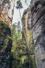 Adrspach Rocks, part of Adrspach-Teplice landscape park in Broumov Highlands region of Czech Republic