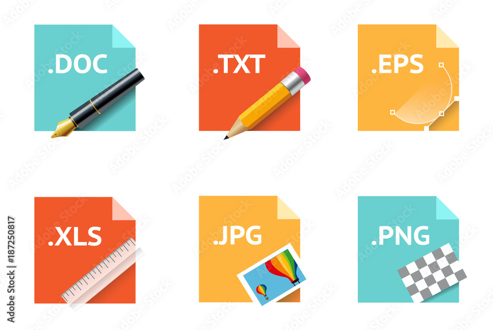 Poster file type icons..