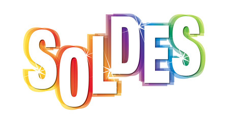 SOLDES multicolore transparent