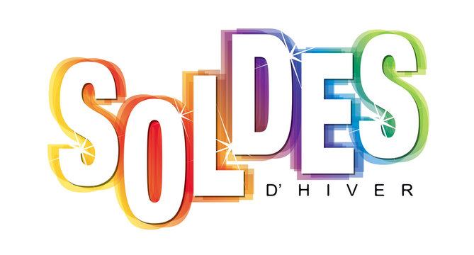 SOLDES D'HIVER multicolore transparent