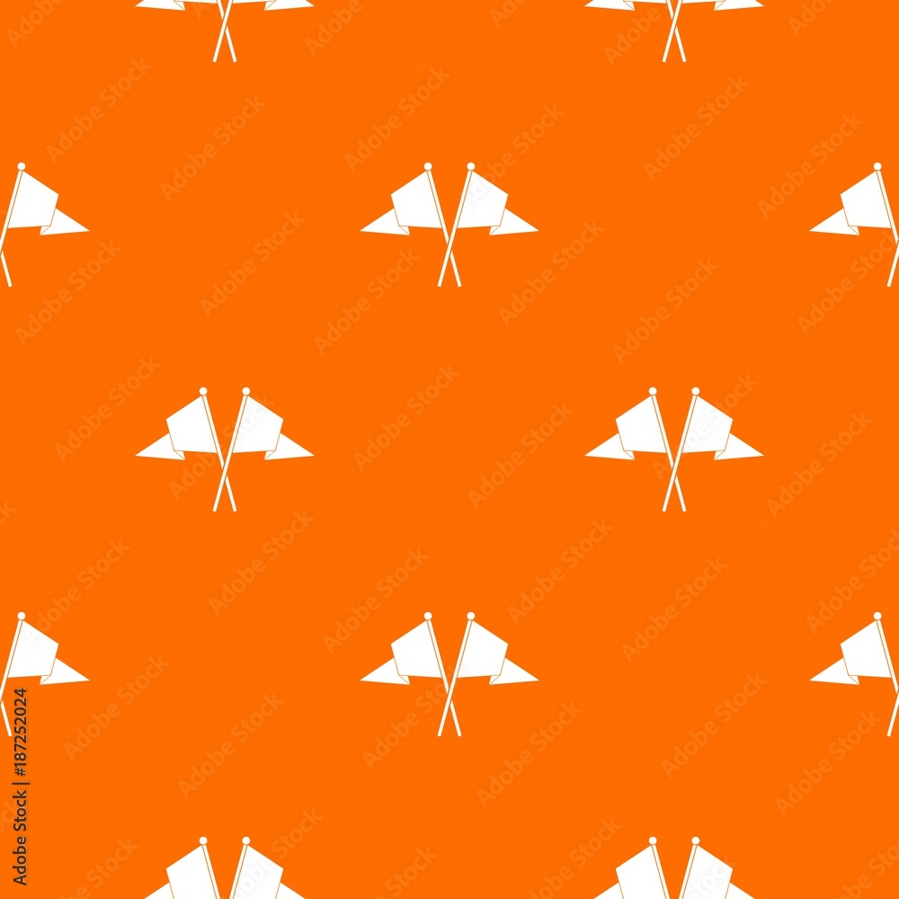Poster two flags pattern seamless