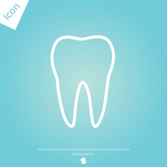 Tooth line icon